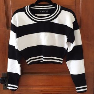 ASOS Cropped Striped Sweater